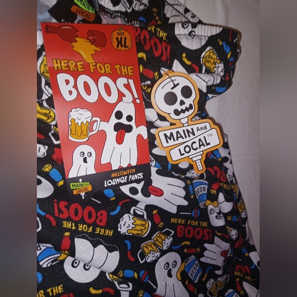 Men’s Lounge Pajama  Halloween Boo beer theme - Picture 3 of 5